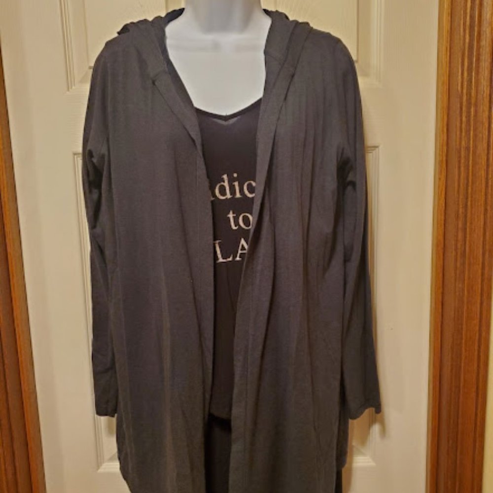 CAT Caterpillar branded hooded cardigan L